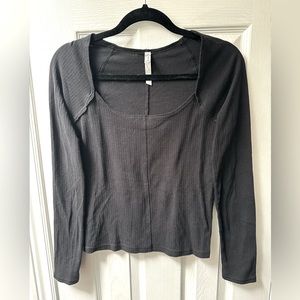 FREE PEOPLE INTIMATELY BLACK LONG SLEEVE